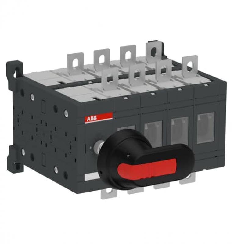 ABB OT250E04DP Doppel-Lasttrennschalter 4-polig 250 A, mit Griff und Welle IEC Variante