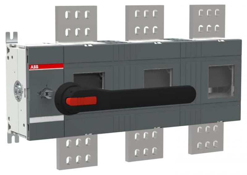 ABB OT2500E03W8P Lasttrennschalter 3-polig 2500 A, mit Griff und Welle mit großem Phasenabstand 185 mm