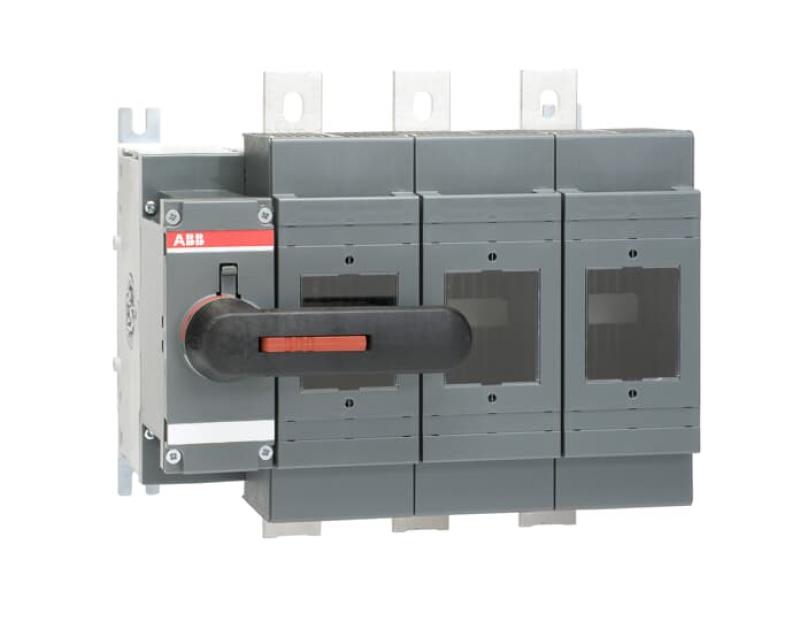 ABB OS800D03K Lasttrennschalter für Sicherungen 3-polig 800 A, mit direkt montiertem Griff