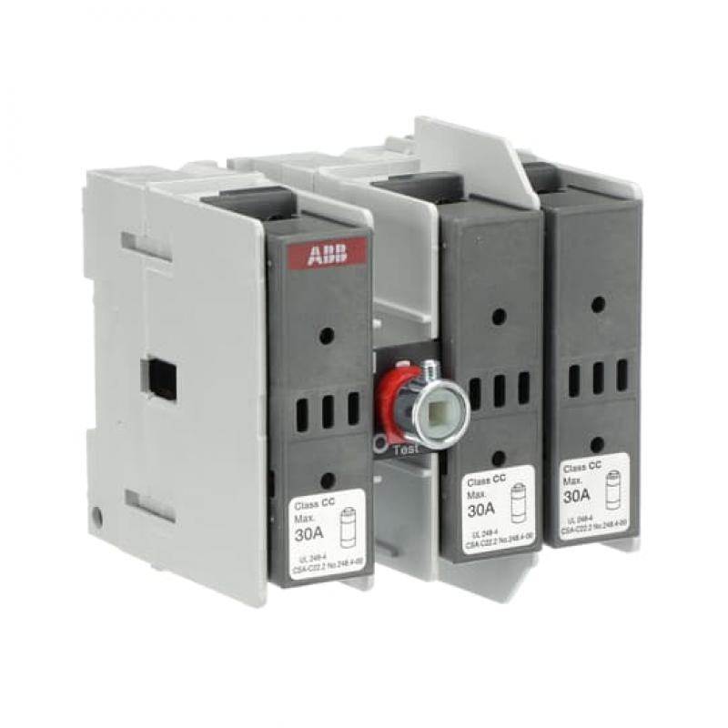 ABB OS30FACC12 Lasttrennschalter für Sicherungen 3-polig 30 A, mit Griff und Welle