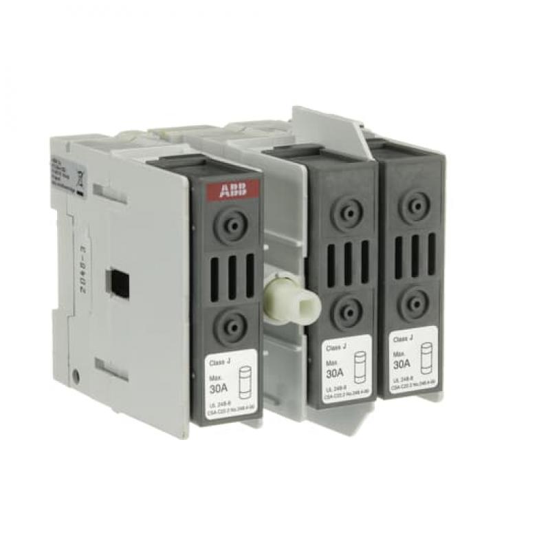 ABB OS30FAJS30 Lasttrennschalter für Sicherungen 3-polig 30 A, ohne Griff UL/CSA seitliche Betätigung