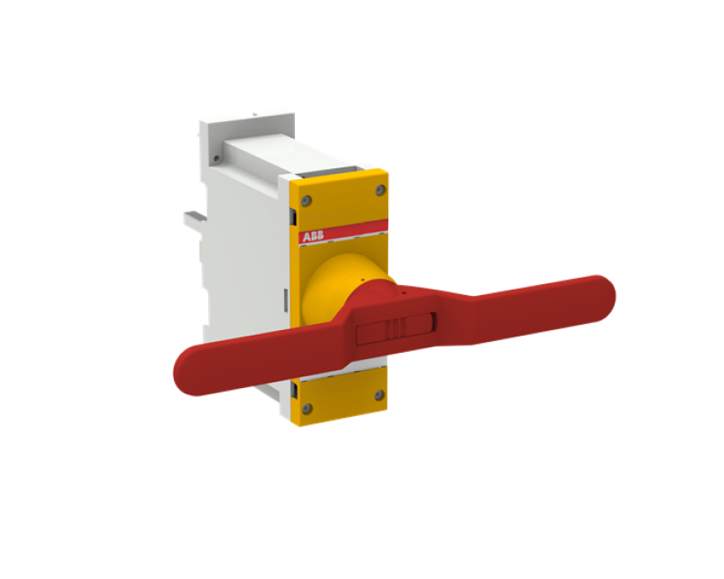 ABB OSVY1250DK Direktgriff rot-gelb 400 mm inklusiv Welle und Abdeckung Beschriftung Test-0 OFF-1 ON