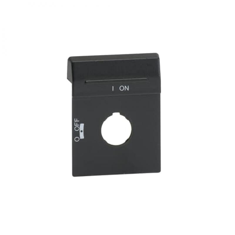 ABB OPBS1 Blanco-Schild schwarz für OH1_ und OH3_ Griffe