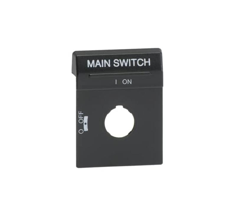 ABB OPBS1EN1 Textschild schwarz für OH1_ und OH3_ Griffe Aufdruck Main Switch