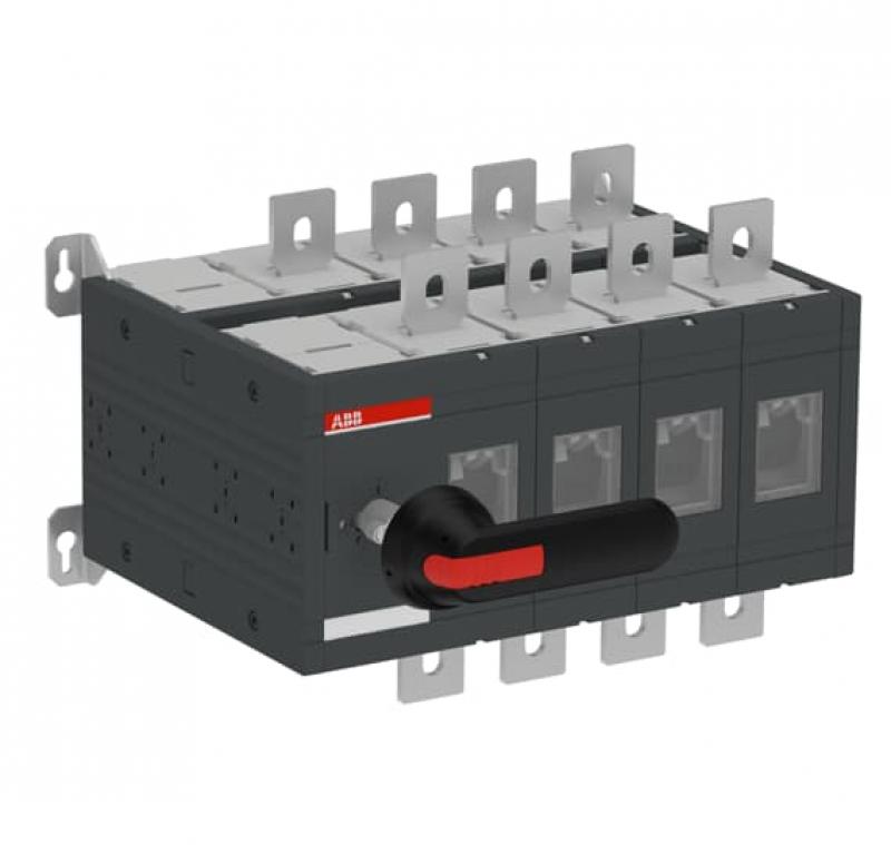 ABB OT800E04DP Doppel-Lasttrennschalter 4-polig 800 A, mit Griff und Welle IEC Variante