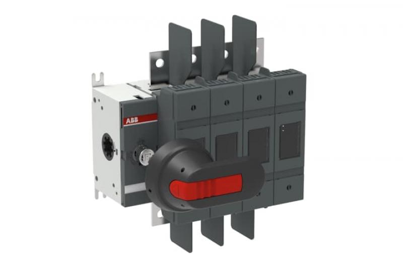 ABB OS100GJ04FP Lasttrennschalter für Sicherungen 4-polig 100 A, mit Griff und Welle UL/CSA gesichert gesch. Neutralleiter