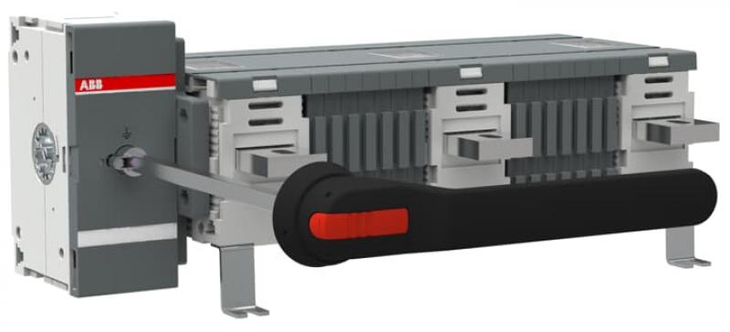 ABB OT1250EM03W8P Erdungsschalter 3-polig mit Griff und Welle/großer Phasenabstand Mech. 90° gedreht Icw/1 Schließer 50 kA, Icm 110 kA