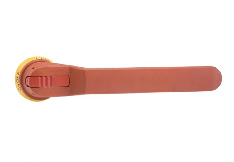 ABB OHY274J12 Pistolengriff rot-gelb 274 mm Wellen-ø 12 mm IP65 Beschriftung I-0/EIN-AUS
