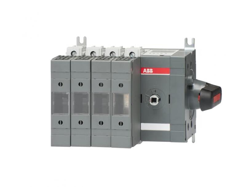 ABB OS63GDS40N2K Lasttrennschalter für Sicherungen 4-polig 63 A, mit direkt montiertem Griff unges. Neutralleiter rechts/seit. Betätigung