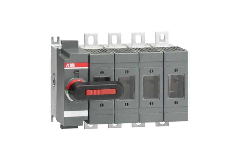 ABB OS160GD04N2K Lasttrennschalter für Sicherungen 4-polig 160 A, mit direkt montiertem Griff ungesich. Neutralleiter (rechts)