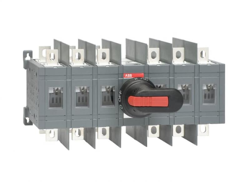 ABB OT160E33WCP Lastumschalter 6-polig 160 A, mit Griff und Welle/offene Umschalt. I-0-II/großer Phasenabstand