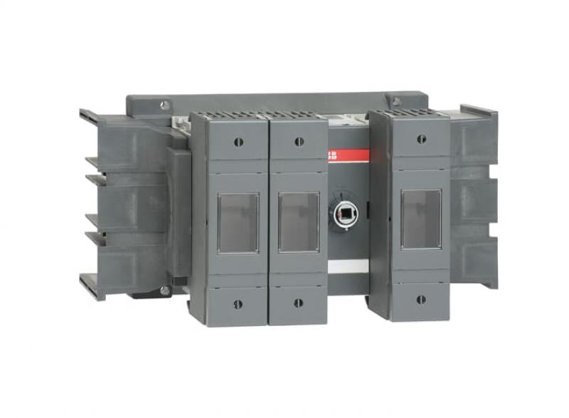 ABB OS160GD21LRP Lasttrennschalter für Sicherungen 3-polig 160 A, mit Griff und Welle Anschluss Zugang links Abgang rechts