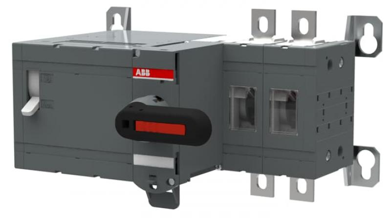 ABB OTM200E2M230V Lasttrennschalter mit Motor 2-polig 200 A, mit Griff für manuellen Betrieb Motorspannung Ue 220-240 V AC/DC