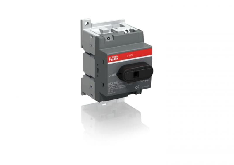 ABB OTDC16F2 DC-Lasttrennschalter 2-polig 16A mit schwarzem Knebelgriff 660 V DC