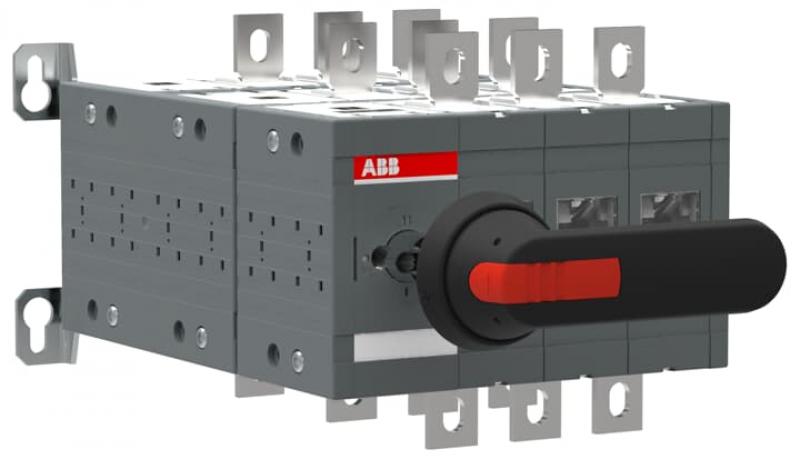 ABB OT315E03YP Bypass-Schalter 3-polig 315 A, mit Griff und Welle offene Umschaltung I-0-II