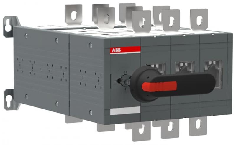 ABB OT800E03YP Bypass-Schalter 3-polig 800 A, mit Griff und Welle offene Umschaltung I-0-II