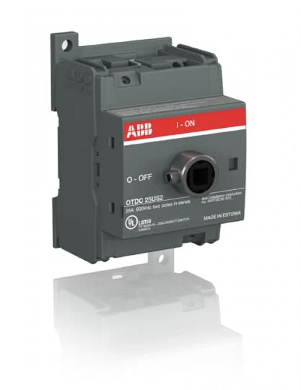 ABB OTDC25U2 DC-Lasttrennschalter 2-polig 25 A, ohne Griff UL 600 V DC Einkreis
