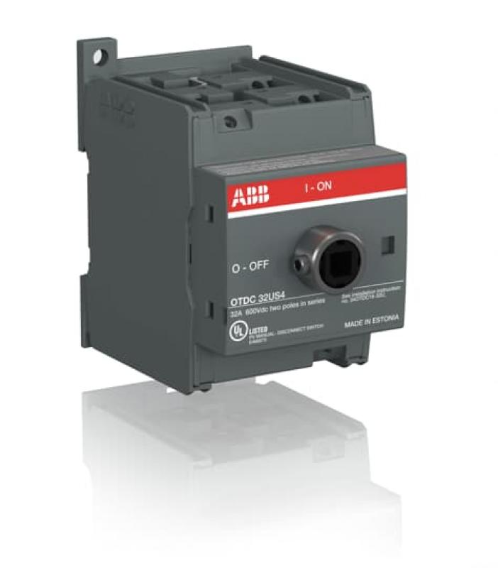 ABB OTDC32U4 DC-Lasttrennschalter 4-polig 32A ohne Griff UL 2x600 V DC Zweikreis