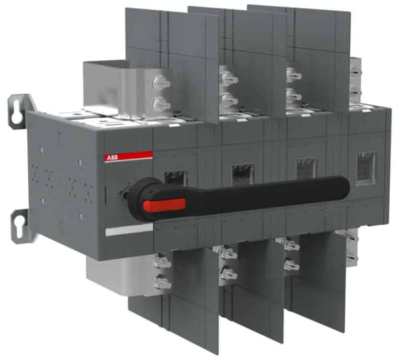 ABB OT1600U04P Lasttrennschalter 4-polig 1600 A, mit Griff und Welle UL/CSA Trägerplattenmontage