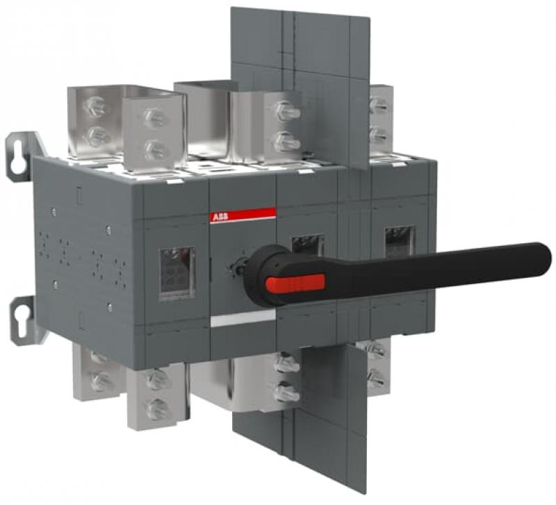 ABB OT1600U12P Lasttrennschalter 3-polig 1600 A, mit Griff und Welle UL/CSA Trägerplattenmontage