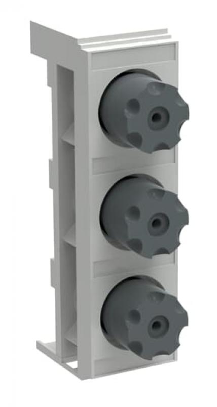 ABB XLPD0-FB-E33/57-3P DIII-Sicherungssockel 3-polig 63 A, mit Rahmenklemmen DIII E33 Breite 57mm Phasenabstand 60 mm