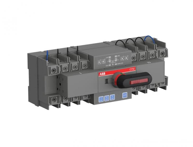 ABB OTM40F4CB21D400C Automatisch. Umschalter 4-polig 40 A, 21D Steuereinheiteit 154 ... 480 V AC, Zugang unten offene Umschaltung I-0-II