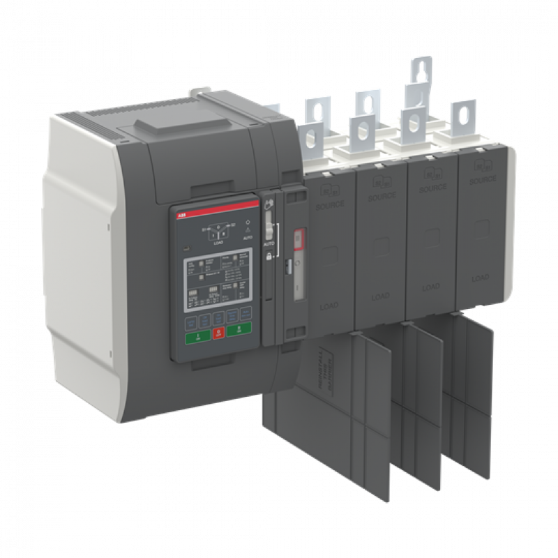 ABB OXB500E3S2QT Automatischer Umschalter TruONE 3-pol + N 500 A, Level 2 Steuereinheit 200 ... 480 V AC, Zugang oben verzögerte Umschaltung I-0-II