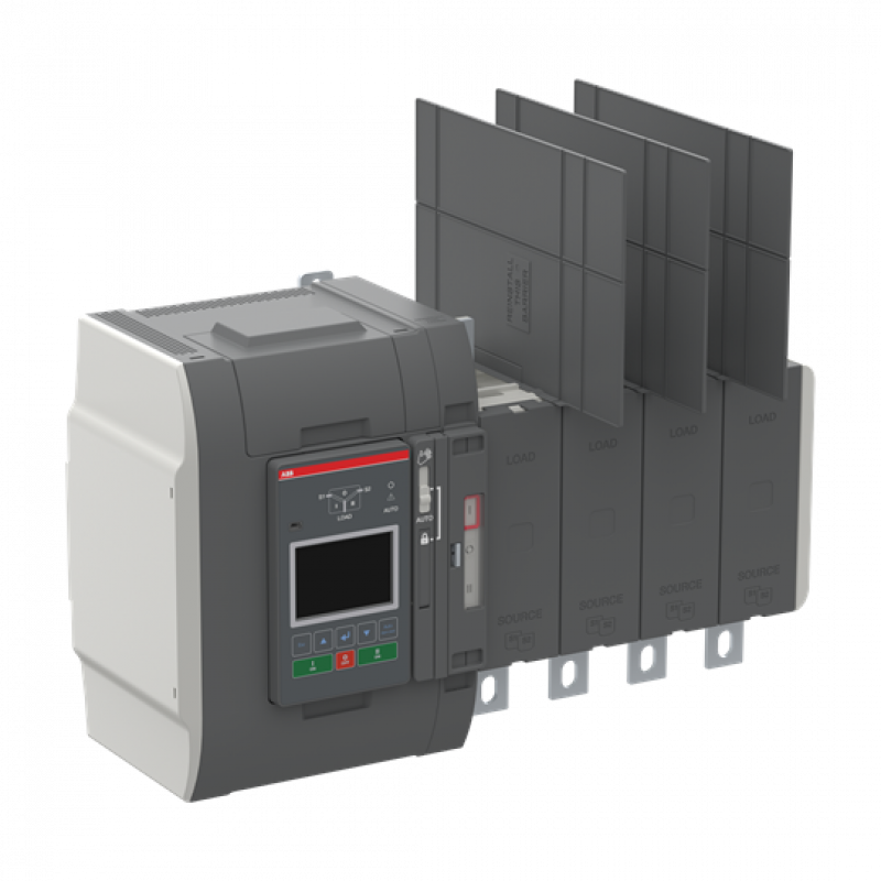 ABB OXB600U3S3QB Automatischer Umschalter TruONE 3-pol + N 600 A, Level 3 Steuereinheit 200 ... 480 V AC, Zugang unten verzögerte Umschaltung I-0-II UL