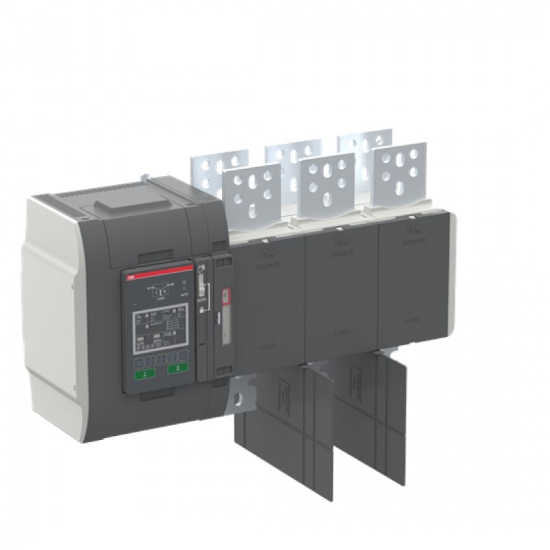 ABB OXA800U3X2QT Automatischer Umschalter TruONE 3-polig 800 A, Level 2 Steuereinheit 200 ... 480 V AC, Zugang oben offene Umschaltung I-II UL