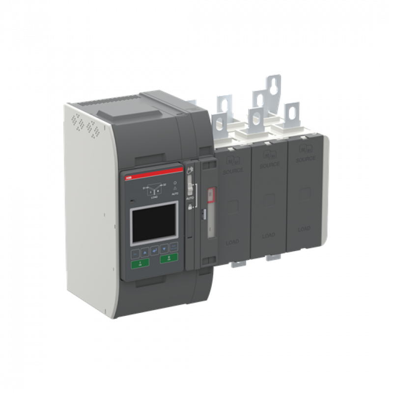 ABB OXA260U3X3QT Automatischer Umschalter TruONE 3-polig 260 A, Level 3 Steuereinheit 200 ... 480 V AC, Zugang oben offene Umschaltung I-II UL