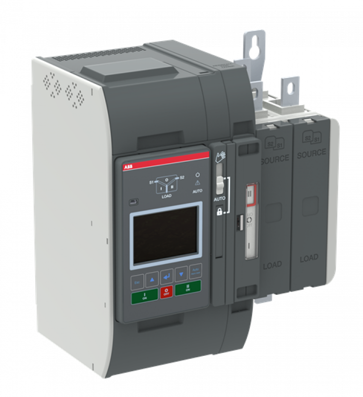 ABB OXB200E1S3QT Automatischer Umschalter TruONE 1P+N, 200 A, Level 3 Steuereinheit 200 ... 480 V AC, Zugang oben verzögerte Umschaltung I-0-II