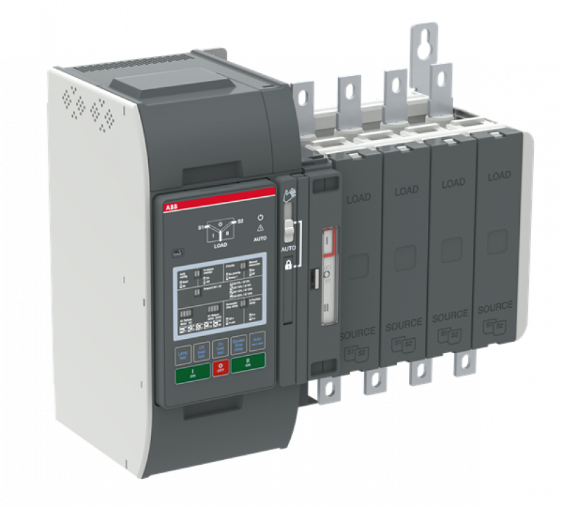 ABB OXB200E3S2QB Automatischer Umschalter TruONE 3-pol + N 200 A, Level 2 Steuereinheit 200 ... 480 V AC, Zugang unten verzögerte Umschaltung I-0-II