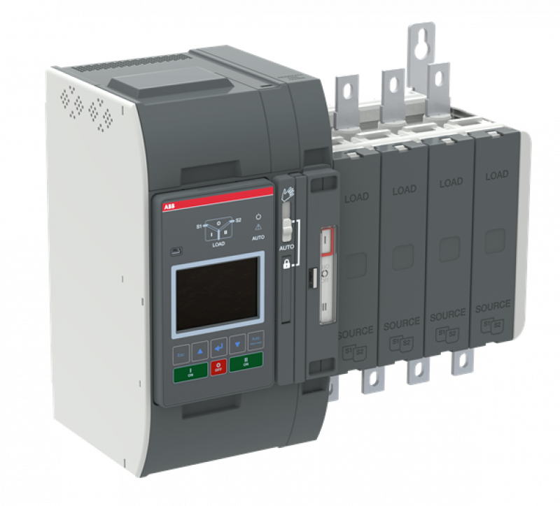 ABB OXB200E3S3QB Automatischer Umschalter TruONE 3-pol + N 200 A, Level 3 Steuereinheit 200 ... 480 V AC, Zugang unten verzögerte Umschaltung I-0-II