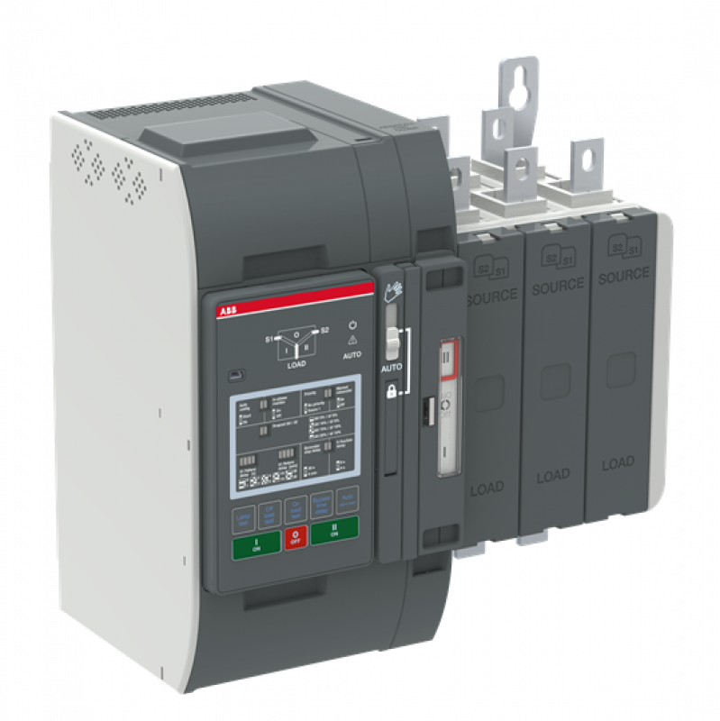 ABB OXB200E3X2QT Automatischer Umschalter TruONE 3-polig 200 A, Level 2 Steuereinheit 200 ... 480 V AC, Zugang oben verzögerte Umschaltung I-0-II