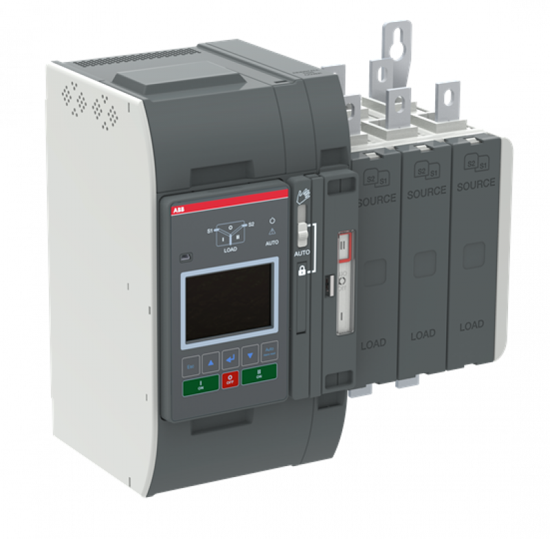 ABB OXB200E3X3QT Automatischer Umschalter TruONE 3-polig 200 A, Level 3 Steuereinheit 200 ... 480 V AC, Zugang oben verzögerte Umschaltung I-0-II