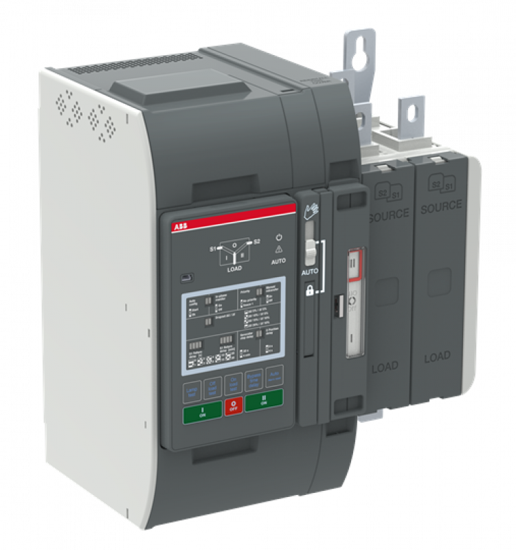 ABB OXB200U2X2QT Automatischer Umschalter TruONE 2-polig 200 A, Level 2 Steuereinheit 200 ... 480 V AC, Zugang oben verzögerte Umschaltung I-0-II UL