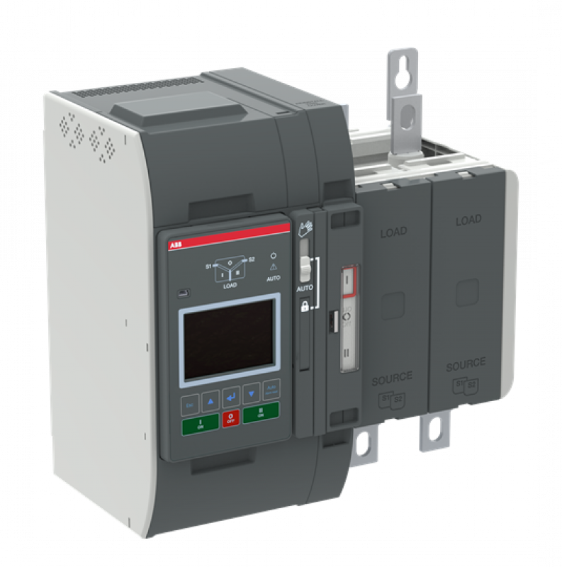 ABB OXB315E1S3QB Automatischer Umschalter TruONE 1P+N, 315 A, Level 3 Steuereinheit 200 ... 480 V AC, Zugang unten verzögerte Umschaltung I-0-II