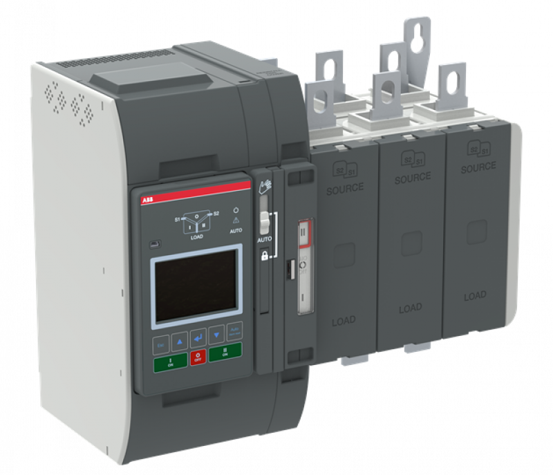 ABB OXB315E3X3QT Automatischer Umschalter TruONE 3-polig 315 A, Level 3 Steuereinheit 200 ... 480 V AC, Zugang oben verzögerte Umschaltung I-0-II