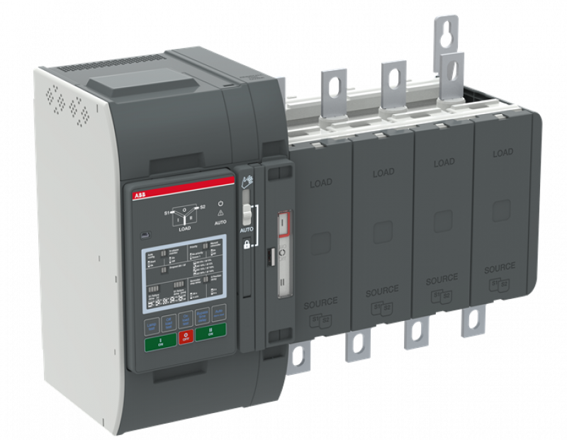ABB OXB400E3S2QB Automatischer Umschalter TruONE 3-pol + N 400 A, Level 2 Steuereinheit 200 ... 480 V AC, Zugang unten verzögerte Umschaltung I-0-II