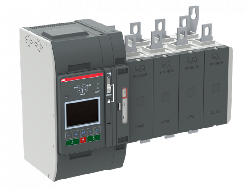 ABB OXB400E3S3QT Automatischer Umschalter TruONE 3-pol + N 400 A, Level 3 Steuereinheit 200 ... 480 V AC, Zugang oben verzögerte Umschaltung I-0-II