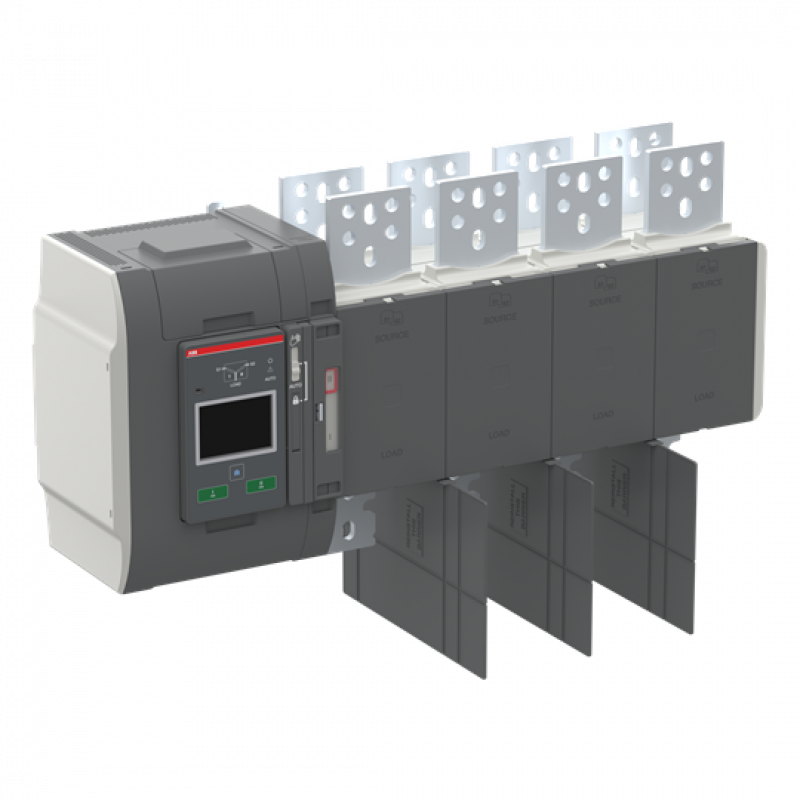 ABB OXA1000U3O4QT Automatischer Umschalter TruONE 3-pol + N 1000 A, Level 4 Steuerein 200 ... 480 V AC, Zugang oben offene Umschaltung I-II UL