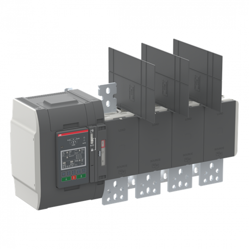 ABB OXB1200U3S2QB Automatischer Umschalter TruONE 3-pol + N 1200 A, Level 2 Steuerein 200 ... 480 V AC, Zugang unten verzögerte Umschaltung I-0-II UL