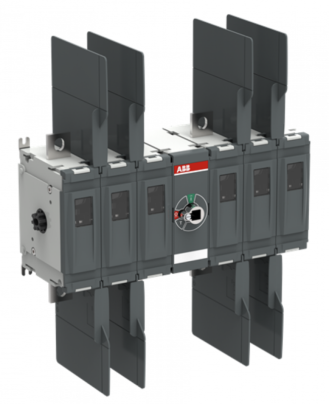 ABB OTDC500F33 DC-Lasttrennschalter 6-polig 500 A, ohne Griff und Welle 1000 V DC Dreikreis