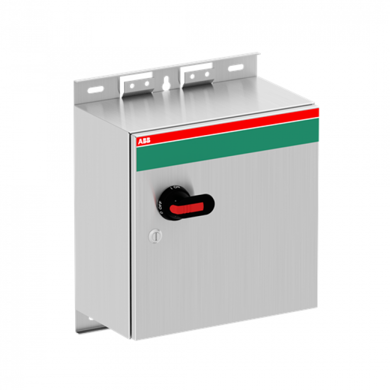 ABB OT125GSUM3TZ Sicherheitsschalter 3-polig, 55kW/125 A, bei 415V Edelstahlgehäuse, 400x400x230cm