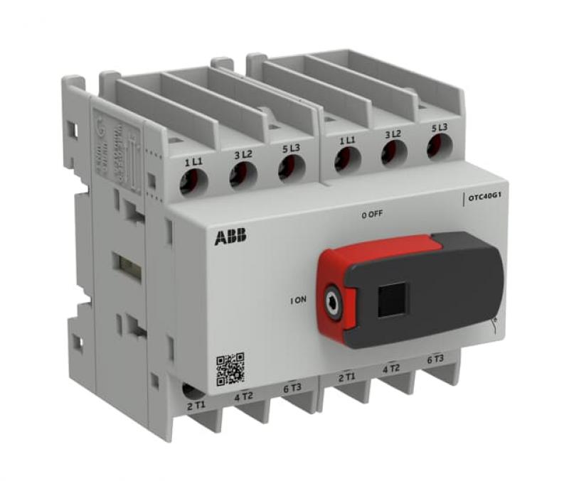 ABB OTC40G1-3BS Lastumschalter OT Plus 40A, Baugröße 1, 3-polig Montage auf Montageplatte/DIN-Schiene, nach IEC60947-3, UL98, UL60947-4-5