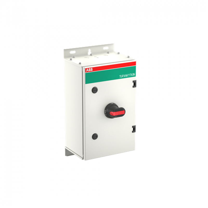 ABB OTL80GBL6M Wartungsschalter, 6-polig 415V AC23 80A, 45kW, mit schwarzem Griff Stahlblechgehäuse IP65 Einführung oben und unten