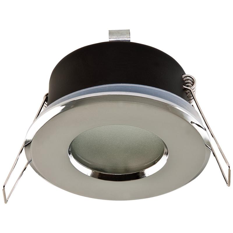 EVN 655011 Deckeneinbauleuchte Chrom IP65 Zamak 12V dimmbar Einbaudurchmesser 68 mm