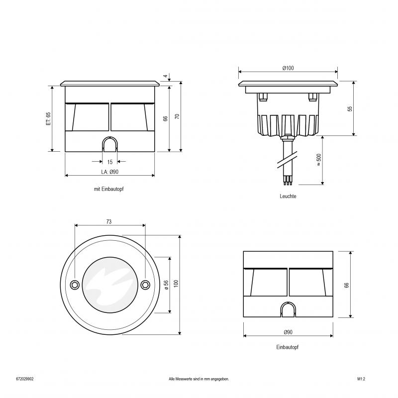 EVN LED Bodeneinbauleuchte RGBW, IP67 672029902