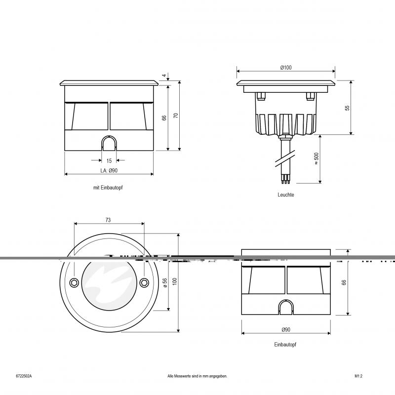 EVN LED Bodeneinbauleuchte, IP67 6722502A