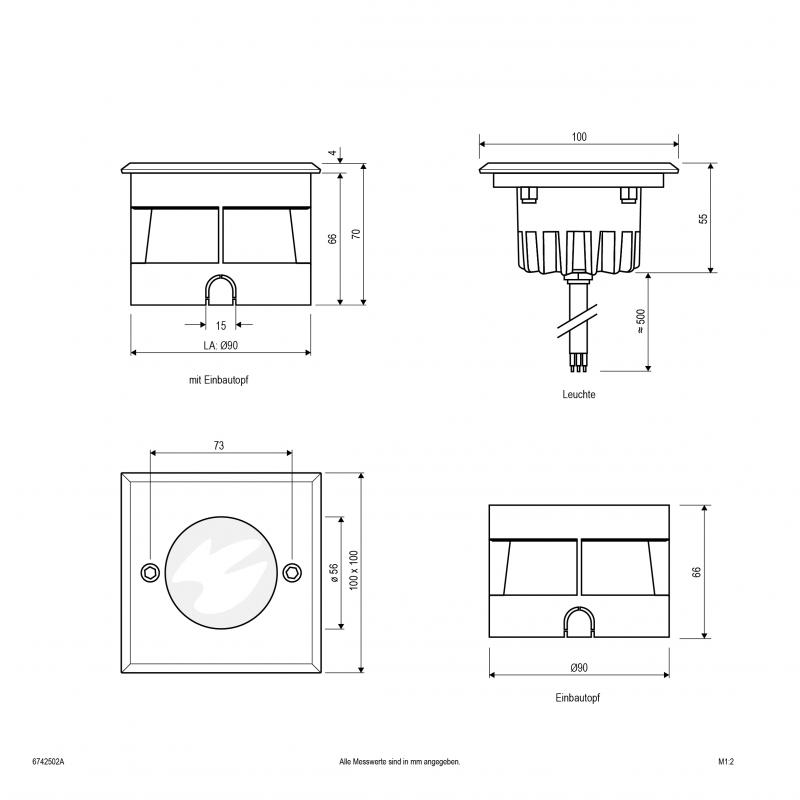EVN LED Bodeneinbauleuchte, IP67 6742502A